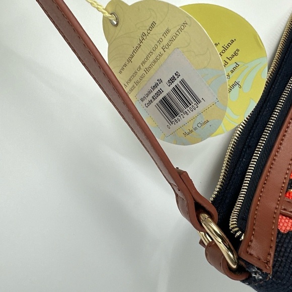 SPARTINA 449 Island Tote Mary Lavinia Purse Handbag Shoulder Strap Canvas Bag - Picture 6 of 7